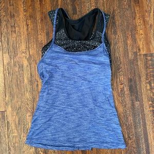 Lululemon workout tank with sports bra attached
